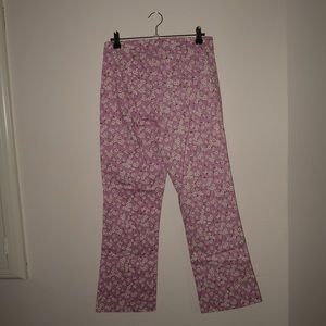 Zara Floral Flare Pants Size Medium